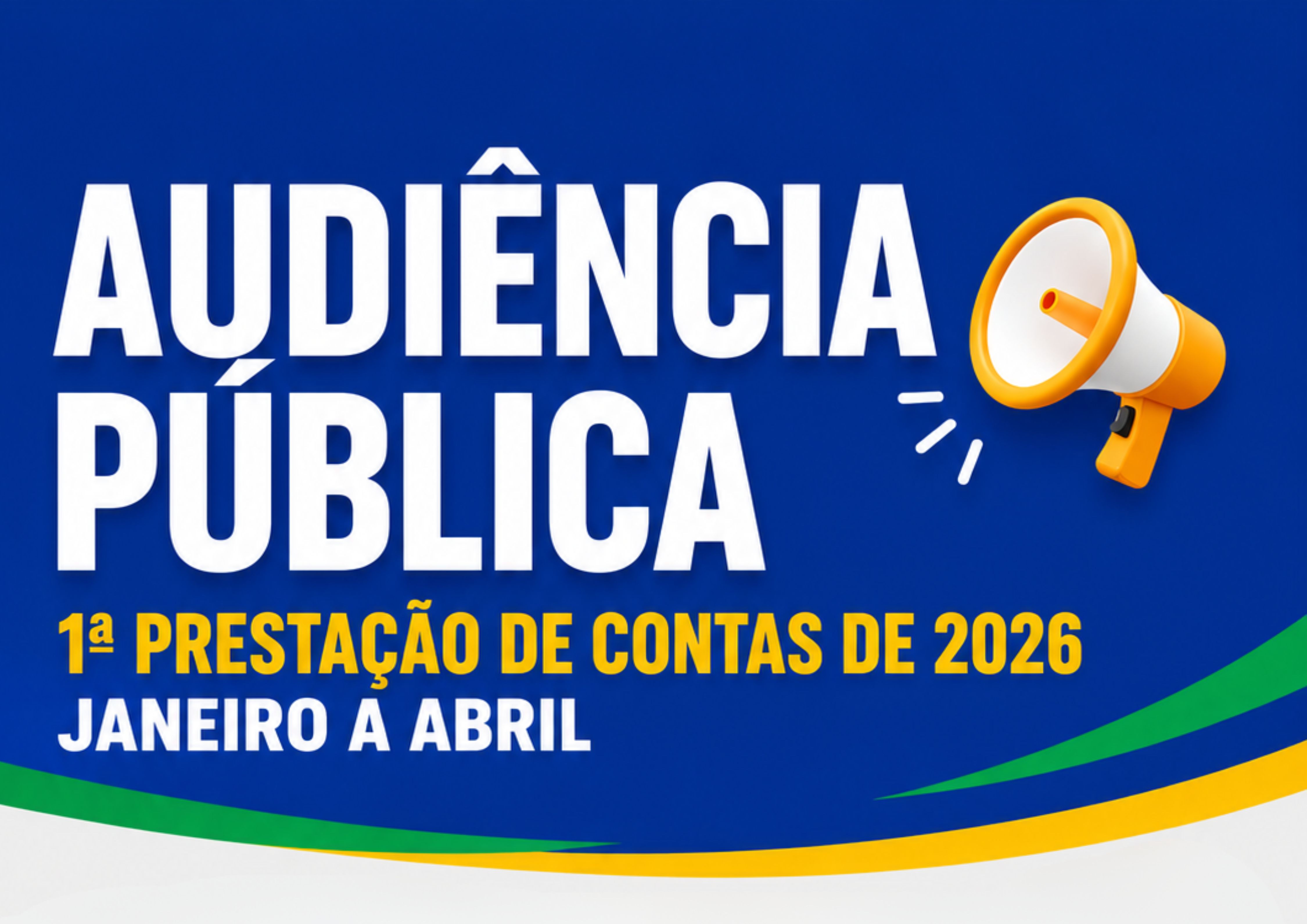 Câmara realizará audiência pública para a 1ª prestação de contas de 2026