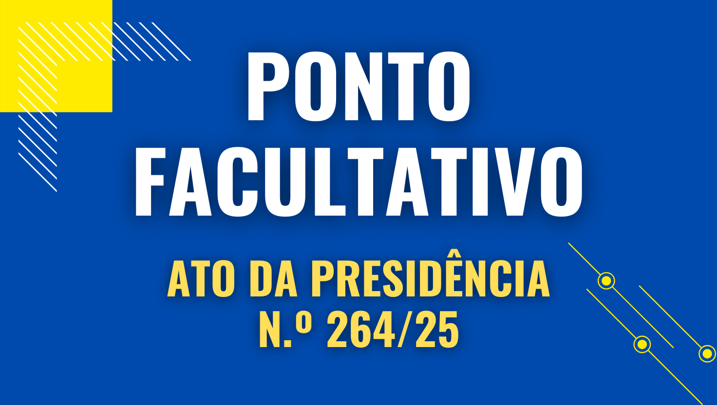 Câmara decreta ponto facultativo na sexta-feira, 20