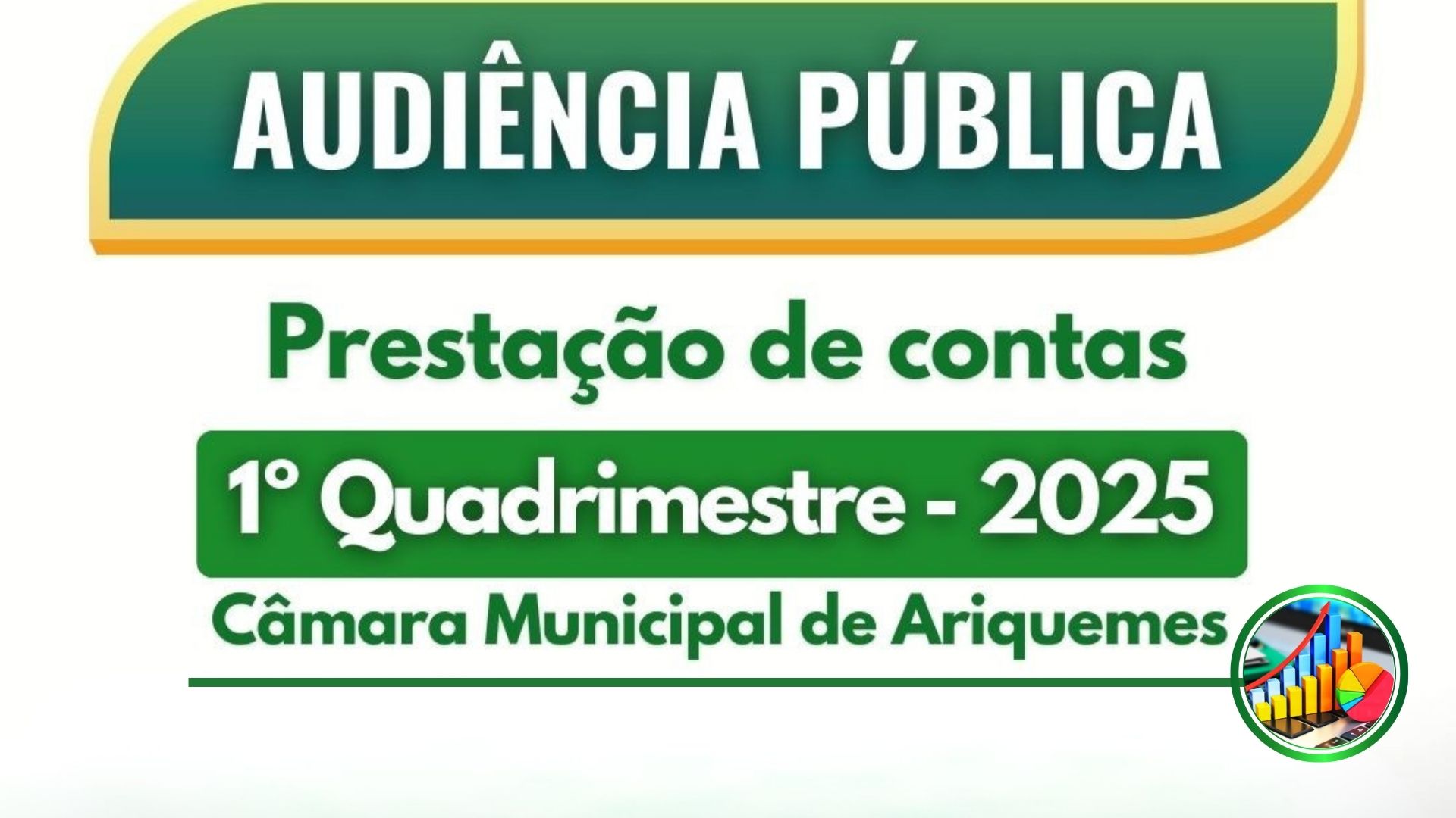 Câmara realizará audiência pública de prestação de contas do 1º Quadrimestre de 2025
